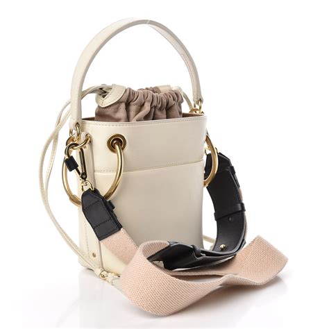 chloe roy mini bucket bag white|Chloe Mini Roy Bucket Bag.